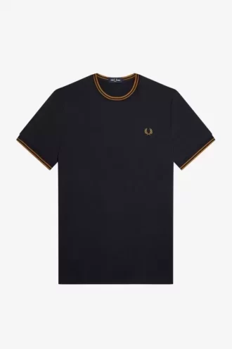 T-shirt med dubbeltippning för män