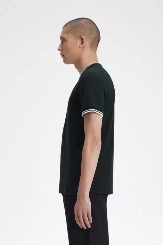 T-shirt med dubbeltippning för män