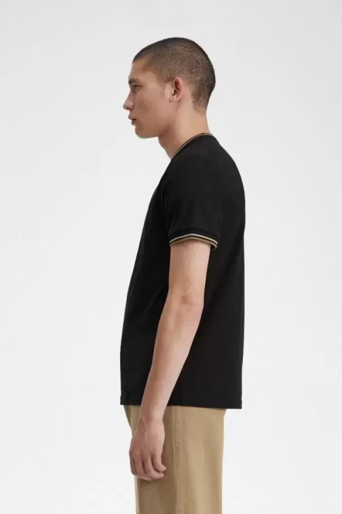 T-shirt med dubbeltippning för män T-shirt med dubbeltippning för män