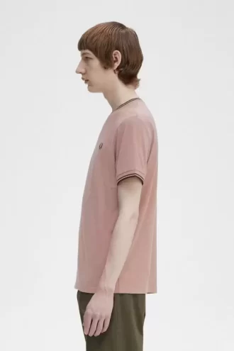 T-shirt med dubbeltippning för män
