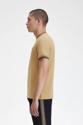 T-shirt med dubbeltippning för män