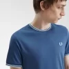 T-shirt med dubbeltippning för män T-shirt med dubbeltippning för män