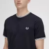 T-shirt med dubbeltippning för män T-shirt med dubbeltippning för män
