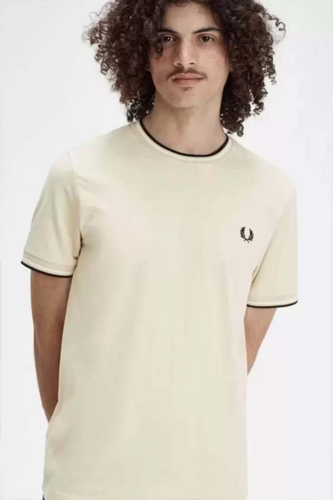 T-shirt med dubbeltippning för män T-shirt med dubbeltippning för män