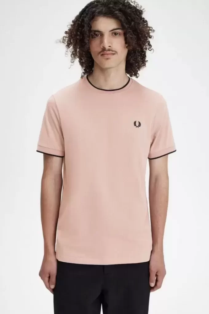 T-shirt med dubbeltippning för män T-shirt med dubbeltippning för män