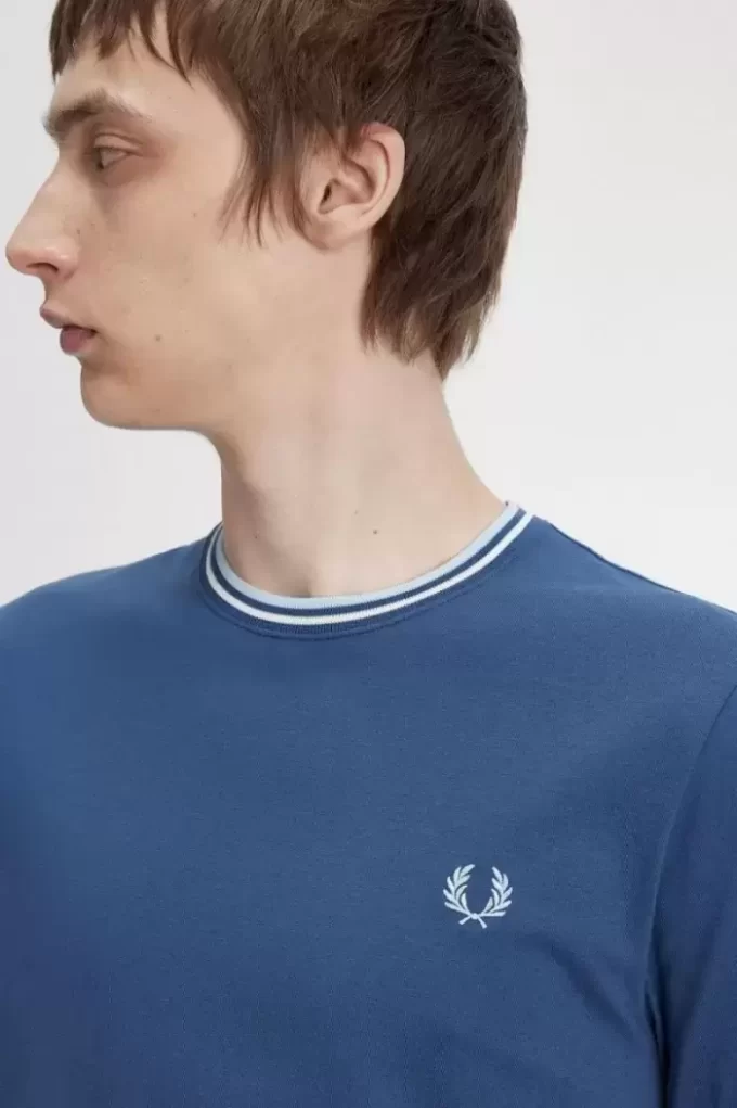 T-shirt med dubbeltippning för män T-shirt med dubbeltippning för män