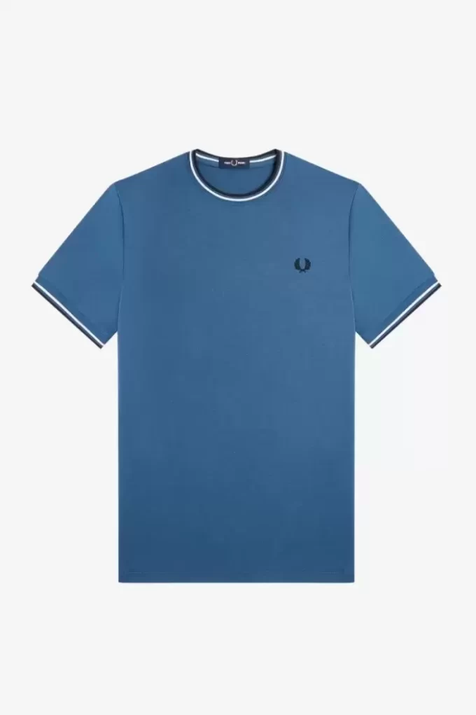 T-shirt med dubbeltippning för män T-shirt med dubbeltippning för män