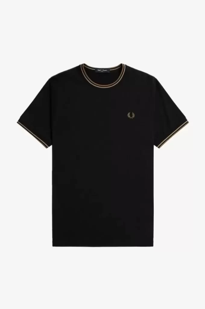T-shirt med dubbeltippning för män T-shirt med dubbeltippning för män