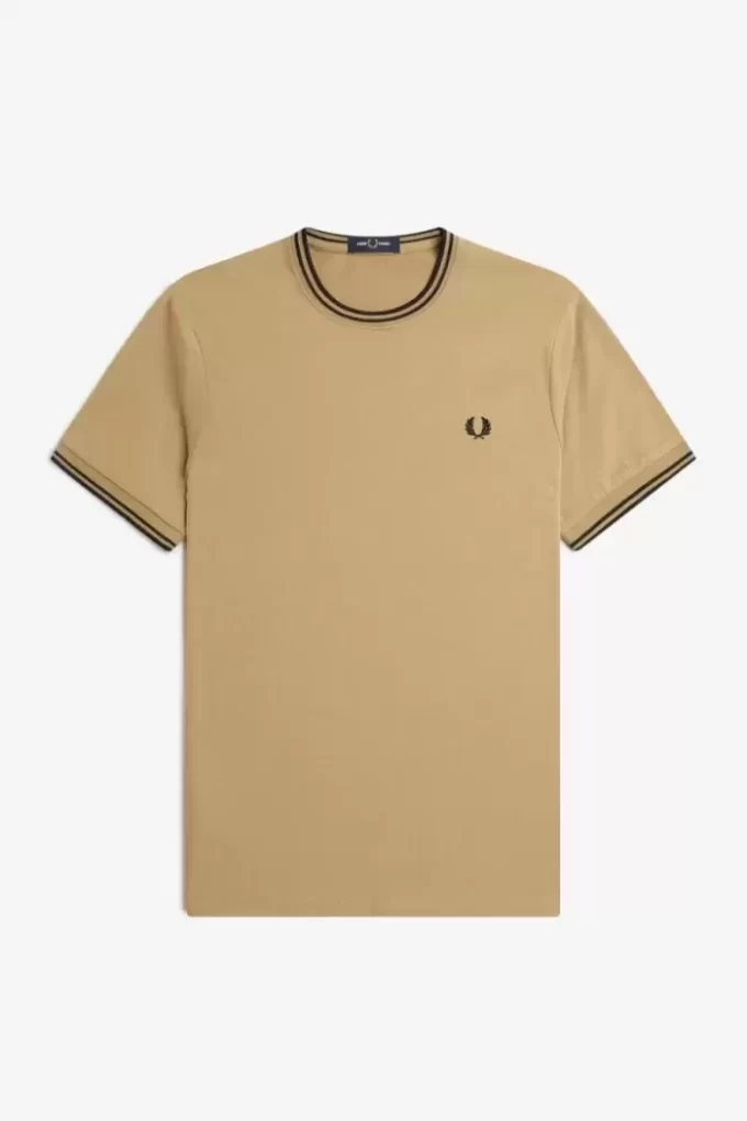 T-shirt med dubbeltippning för män T-shirt med dubbeltippning för män