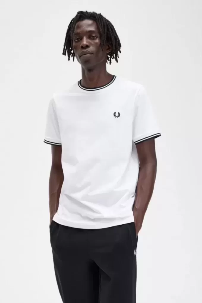 T-shirt med dubbeltippning för män T-shirt med dubbeltippning för män