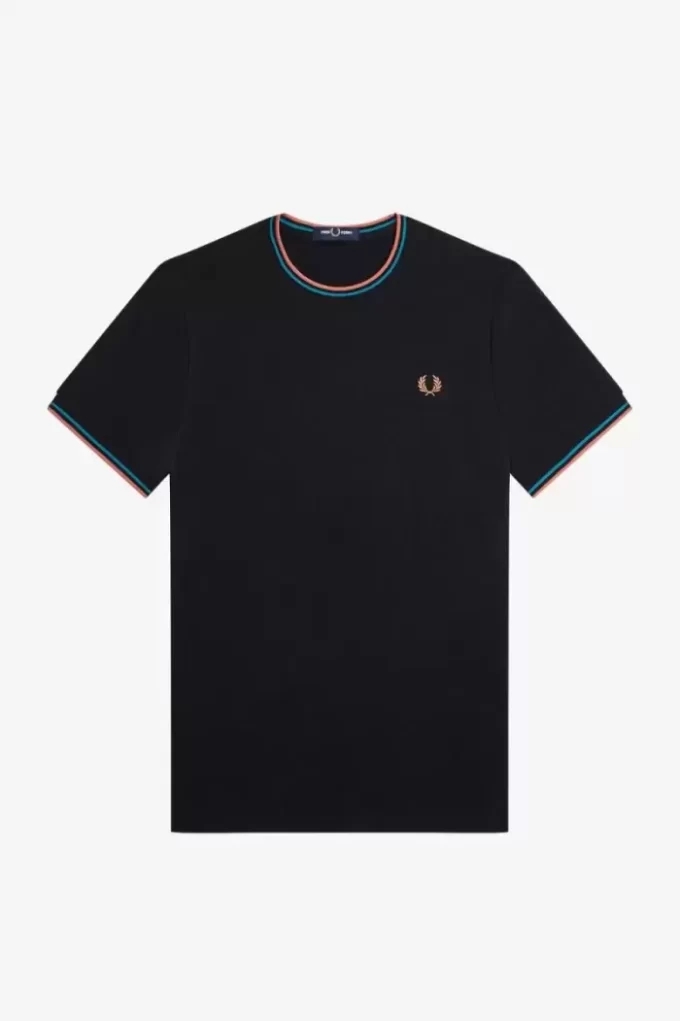 T-shirt med dubbeltippning för män T-shirt med dubbeltippning för män