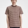T-shirt med fina randig detaljer för män T-shirt med fina randig detaljer för män