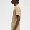 T-shirt med fina randig detaljer för män T-shirt med fina randig detaljer för män