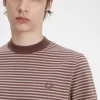 T-shirt med fina randig detaljer för män T-shirt med fina randig detaljer för män