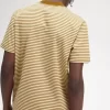T-shirt med fina randig detaljer för män T-shirt med fina randig detaljer för män