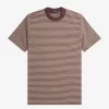 T-shirt med fina randig detaljer för män T-shirt med fina randig detaljer för män