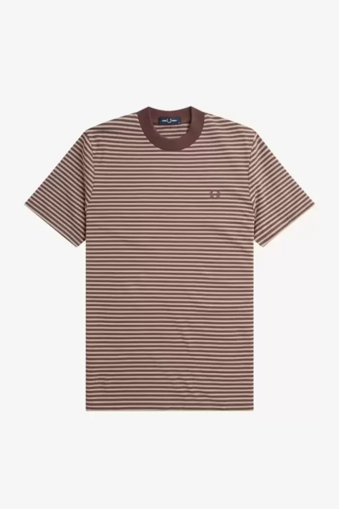 T-shirt med fina randig detaljer för män T-shirt med fina randig detaljer för män