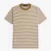 T-shirt med fina randig detaljer för män T-shirt med fina randig detaljer för män
