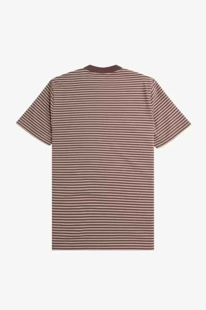 T-shirt med fina randig detaljer för män T-shirt med fina randig detaljer för män
