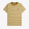 T-shirt med fina randig detaljer för män T-shirt med fina randig detaljer för män