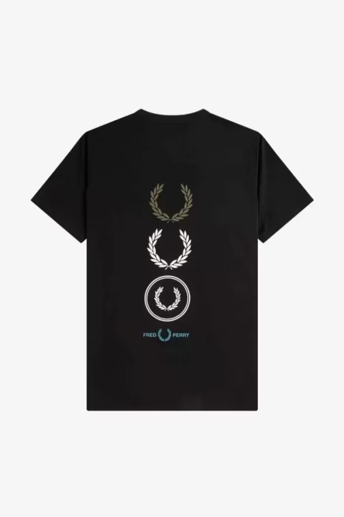 T-shirt med grafisk märkning för män T-shirt med grafisk märkning för män