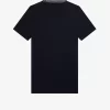 T-shirt med hög hals och jacquarddetaljer för kvinnor T-shirt med hög hals och jacquarddetaljer för kvinnor