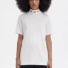 T-shirt med hög hals och lagerkrans för kvinnor T-shirt med hög hals och lagerkrans för kvinnor