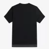 T-shirt med piquédetaljer och transparent mönster, dam T-shirt med piquédetaljer och transparent mönster, dam