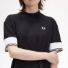 T-shirt med spetsad manschett i piké för kvinnor T-shirt med spetsad manschett i piké för kvinnor