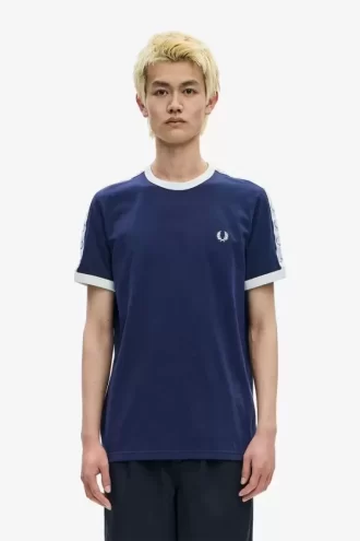 Tejpad Ringer herr-T-shirt