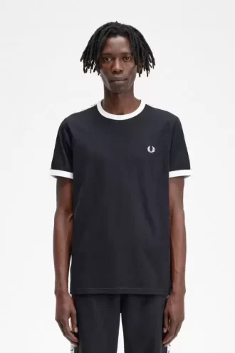 Tejpad Ringer herr-T-shirt