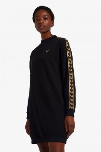 Tejpad sweatshirtklänning