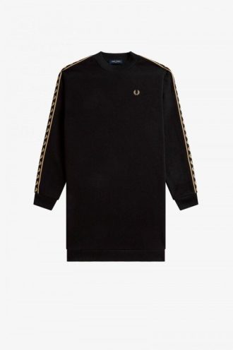 Tejpad sweatshirtklänning
