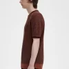 Texturerad stickad herr-T-shirt Texturerad stickad herr-T-shirt