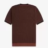 Texturerad stickad herr-T-shirt Texturerad stickad herr-T-shirt
