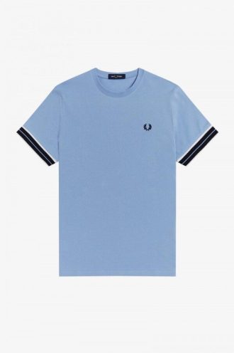 Tramline Tipped Pique T-shirts