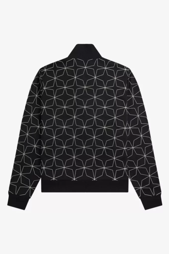Träningsjackor med geometriskt mönster för män Träningsjackor med geometriskt mönster för män