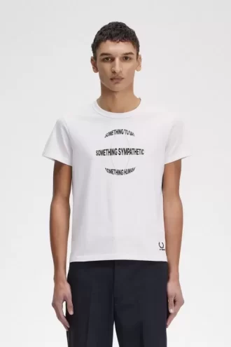 Tryckt slim-fit herr-T-shirt