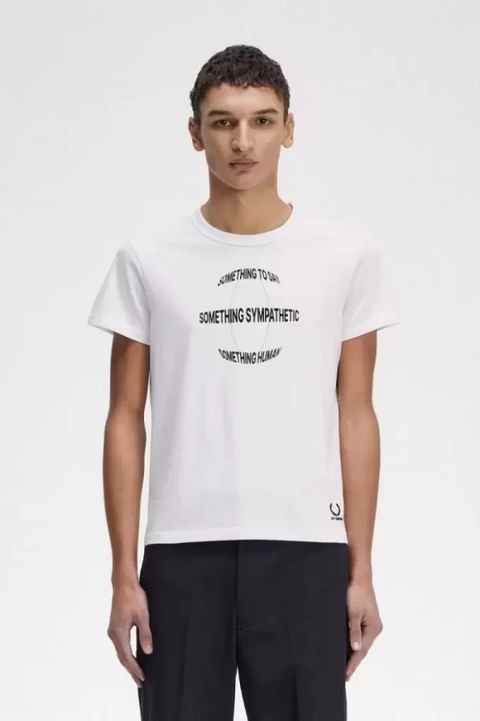 Tryckt slim-fit herr-T-shirt Tryckt slim-fit herr-T-shirt