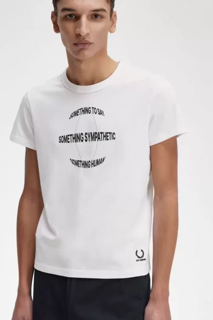 Tryckt slim-fit herr-T-shirt Tryckt slim-fit herr-T-shirt