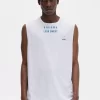 Tryckt väst herr-T-shirt Tryckt väst herr-T-shirt