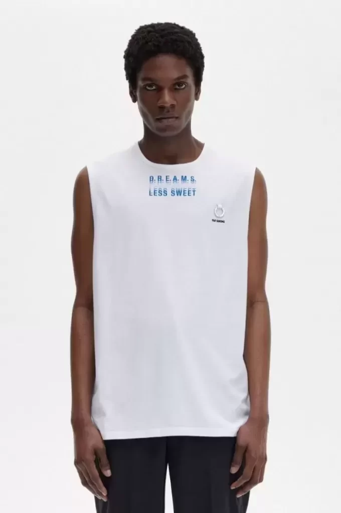 Tryckt väst herr-T-shirt Tryckt väst herr-T-shirt