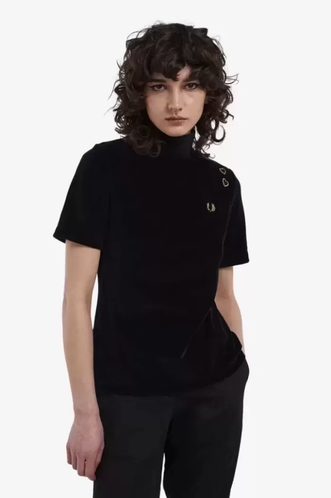 Velour T-shirt för kvinnor