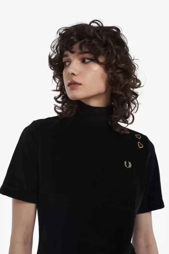 Velour T-shirt för kvinnor