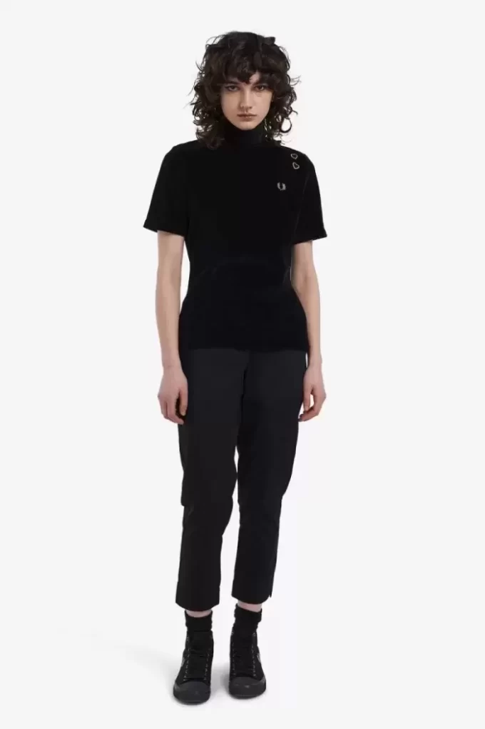 Velour T-shirt för kvinnor