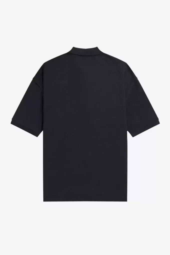 Överdimensionerad herrpolo med tryck Överdimensionerad herrpolo med tryck